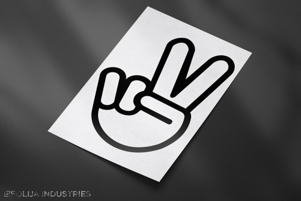 Peace Zeichen Sticker