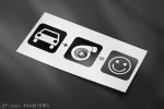 Car+Turbo=Smile Sticker